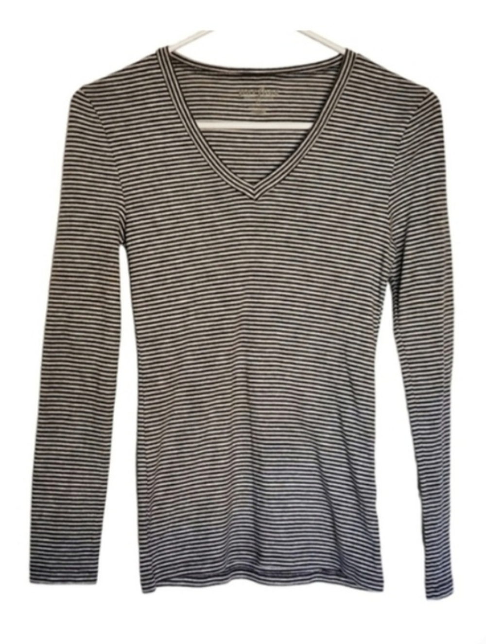 1080 * Old Navy Striped Long Sleeve Tee Black White Size S/P